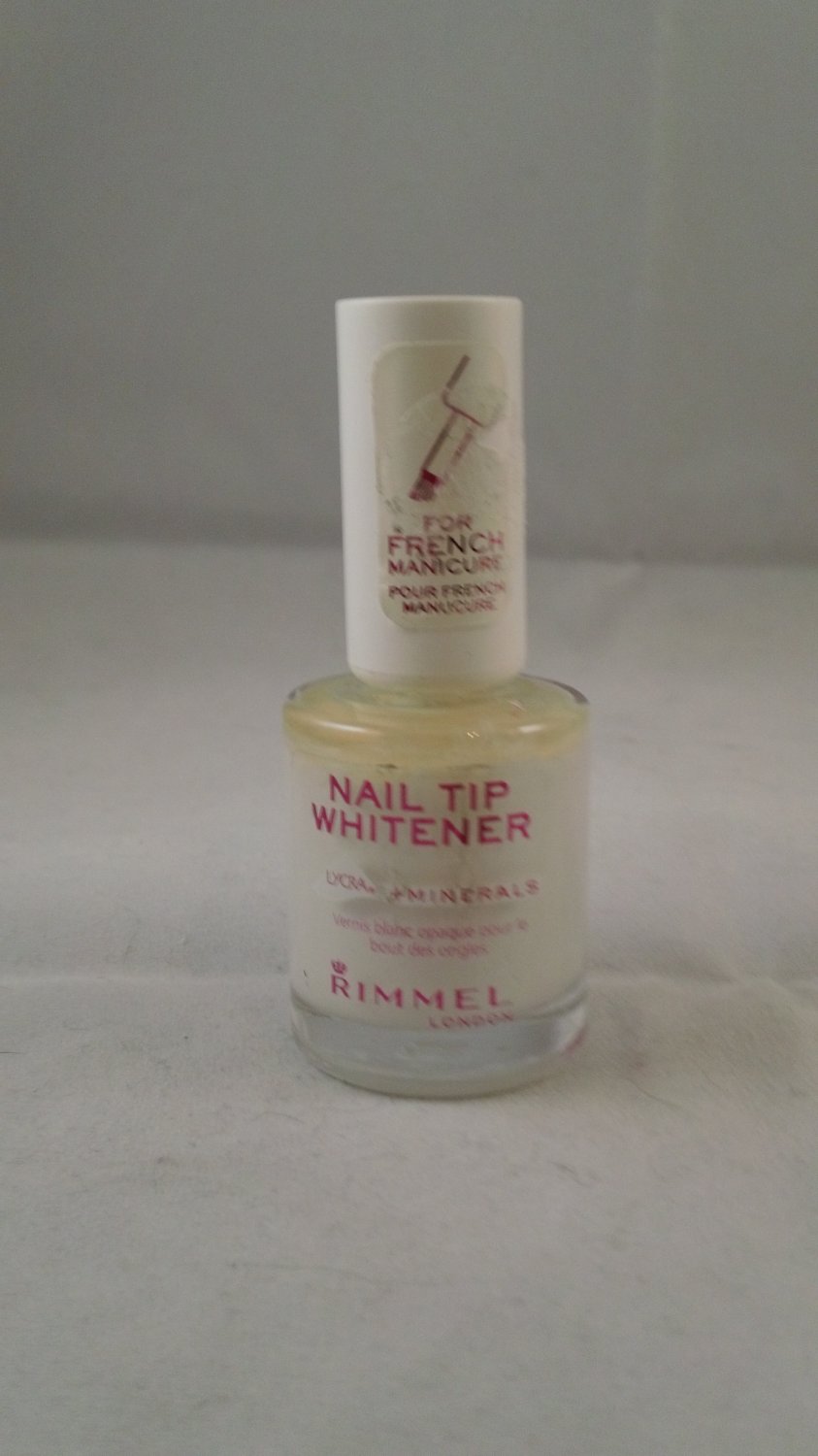 Rimmel London Lycra Mineral Nail Tip Whitener French Manicure White Polish Lacquer Color