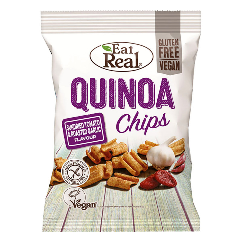 Eat Real Quinoa Chips Sundried Tomato & Roasted Garlic Flavour