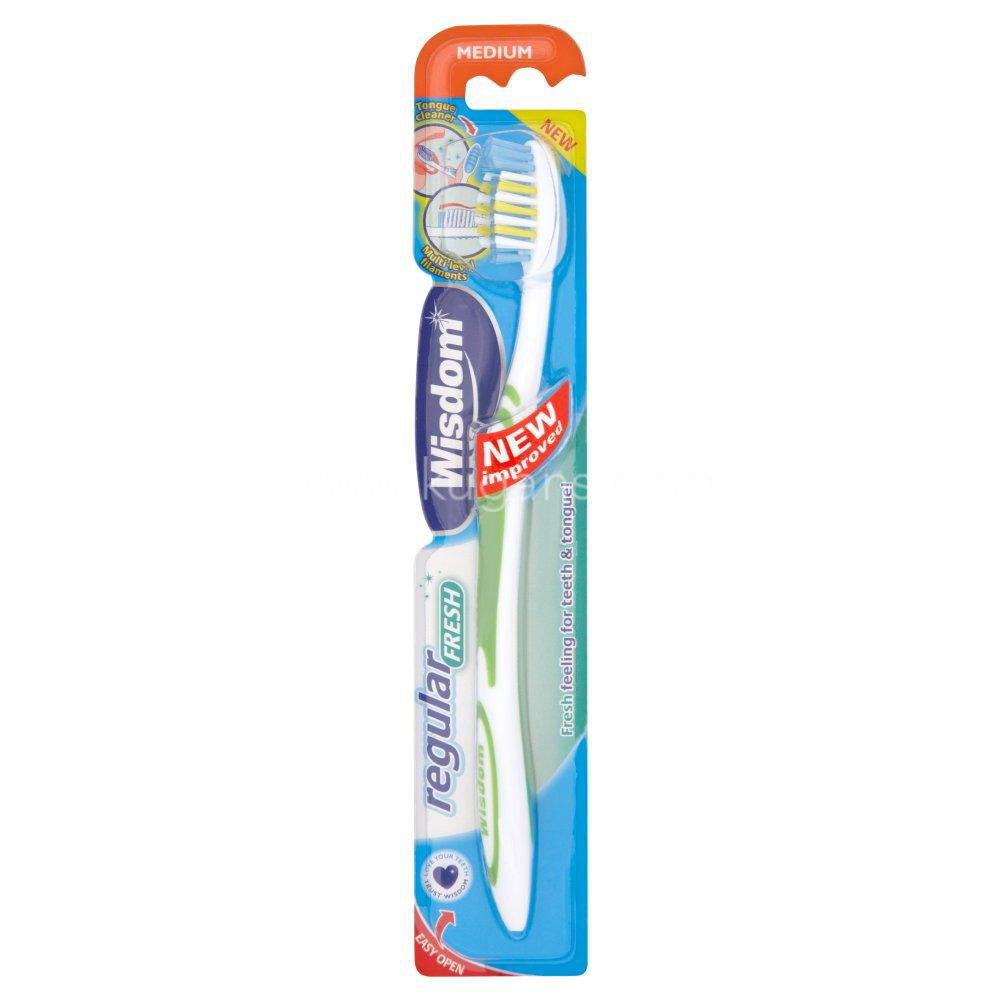 Wisdom Regular Fresh Medium Toothbrush 1Pc