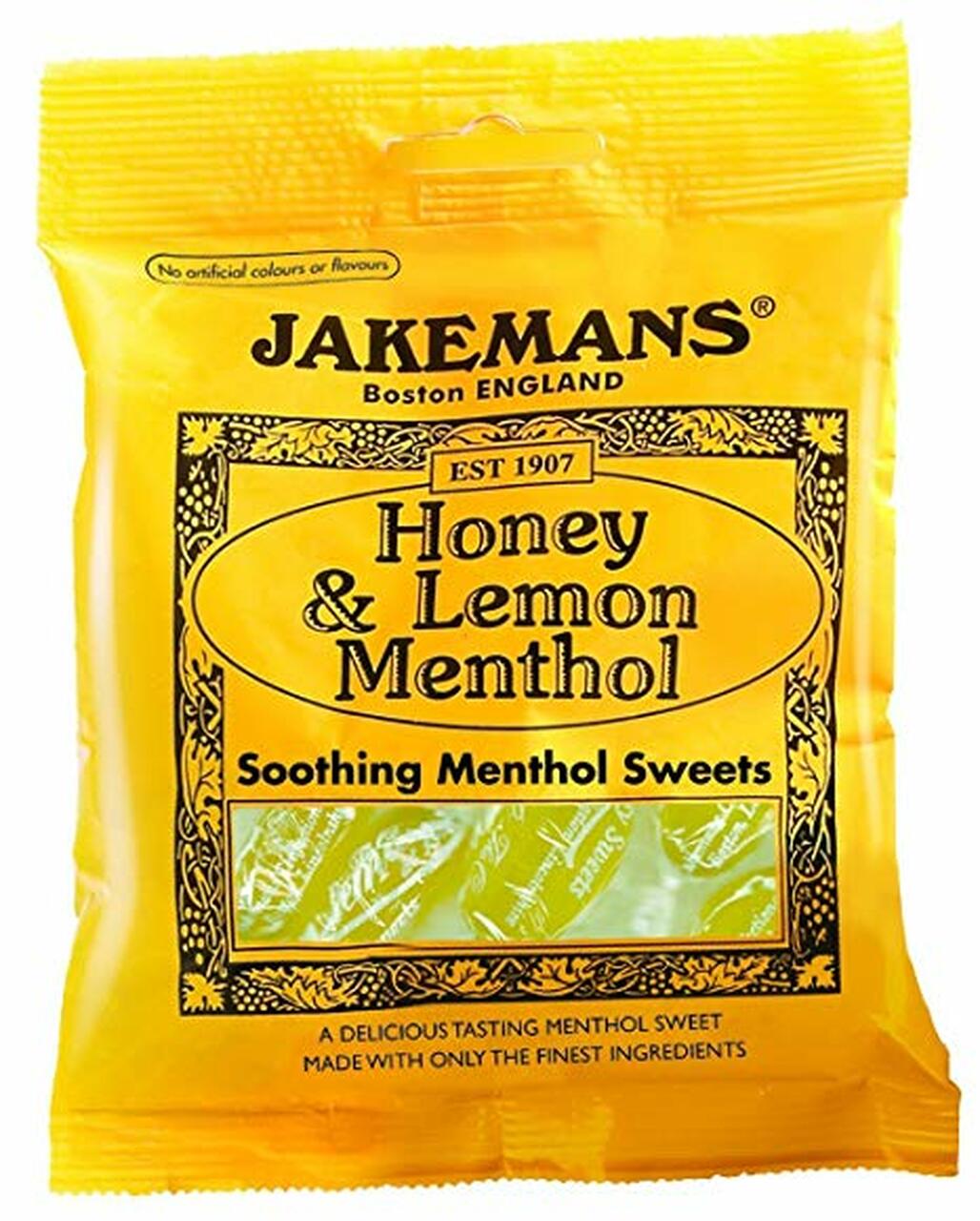 Jakemans Honey & Lemon Menthol Sweets 100G
