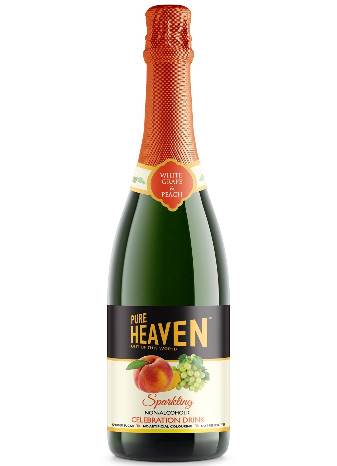 Marques Pure Heaven Sparkling White Grape & Peach Juice 750ml