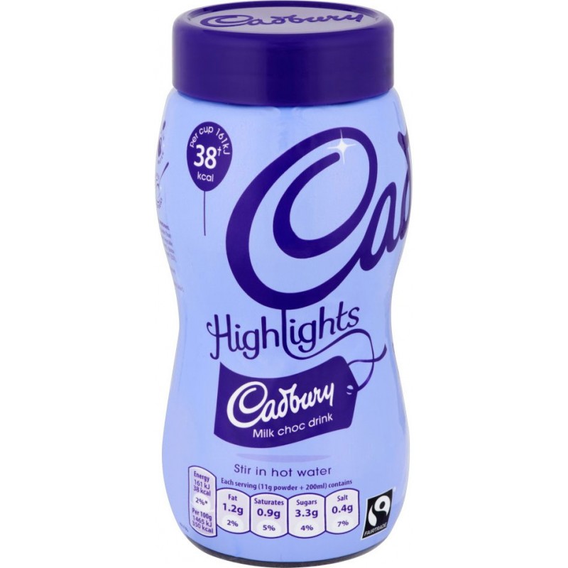 Cadbury Fair Trade Highlights Chocolate Instant 220G