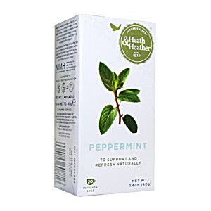 Heath & Heather Peppermint Herbal Tea 20 Bag