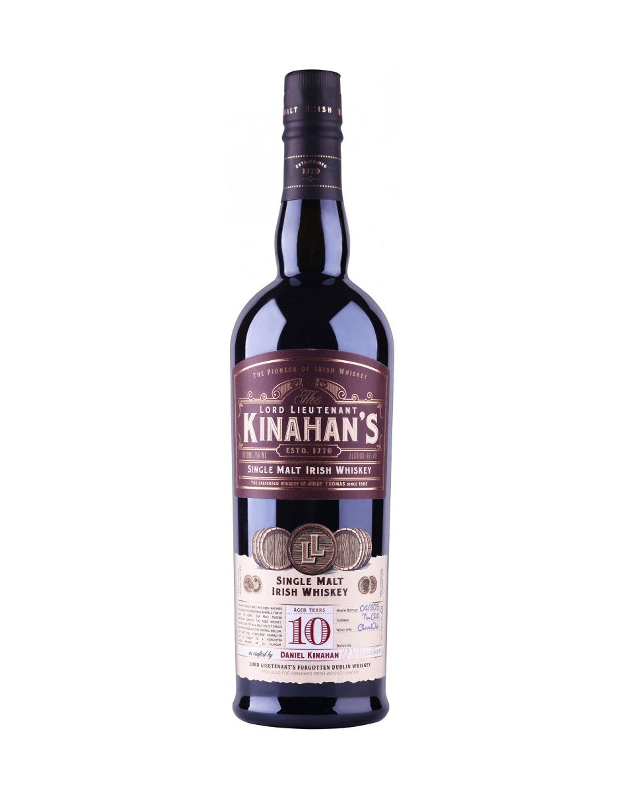 Kinahan's Single Malt Irish Whiskey 10 Year Old