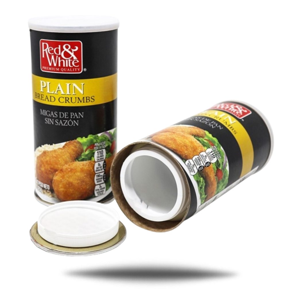 Novelty Safe Cans Red & White Bread Crumbs