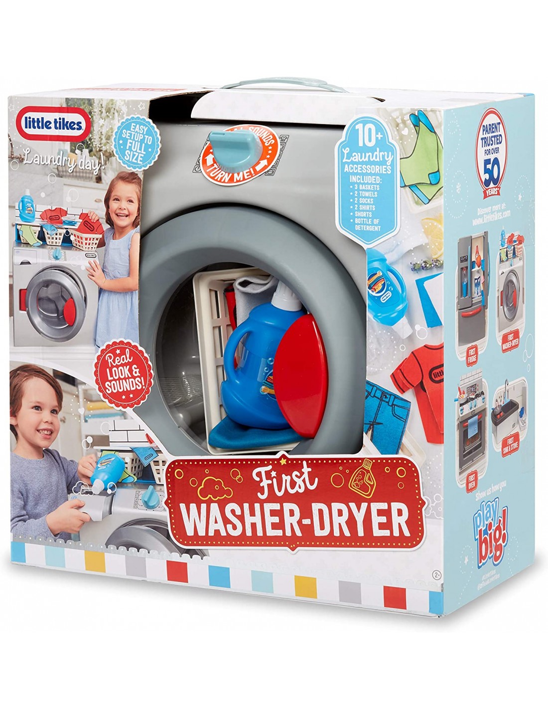 Little Tikes First Real Washer Realistic Pretend Play Appliance