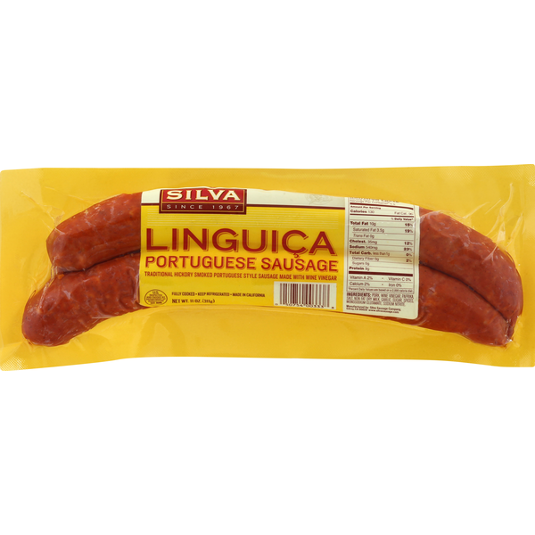 Silva Linguica Portuguese Sausage 11 Oz