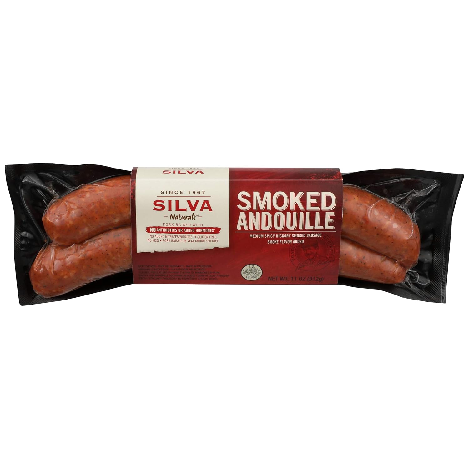 Silva Sausage Co. Inc. Smoked Andouille Pork