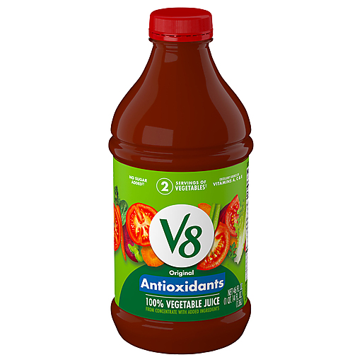 V8 Essential Antioxidants 100% Vegetable Juice, 46 Fl Oz Bottle