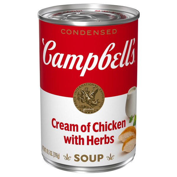 Campbell's Condensed Cream Of Chicken With Herbs Soup - 10.5oz