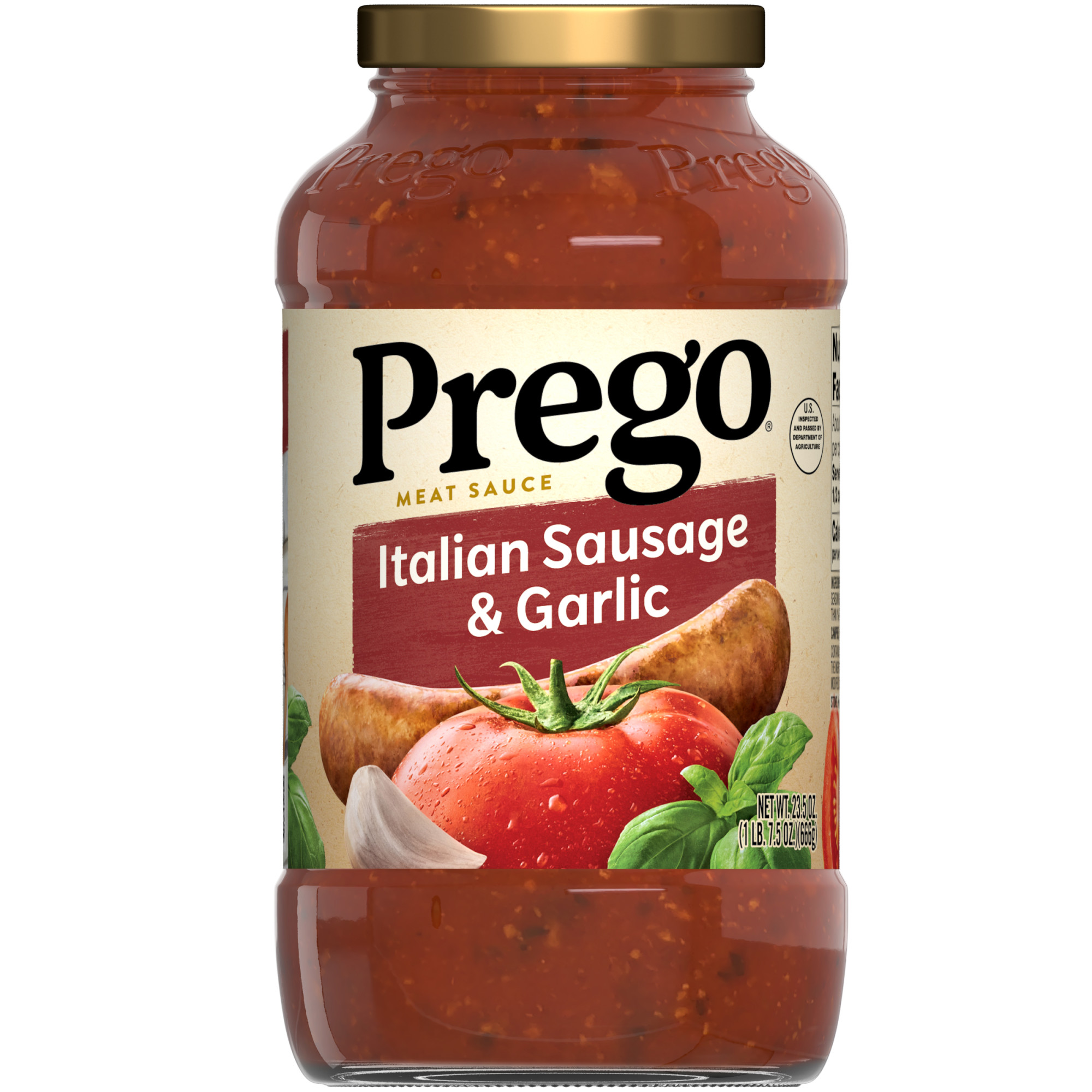 Prego Italian Sausage And Garlic Meat Sauce 23.500 Oz