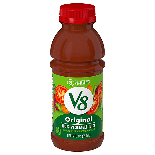 V8 100% Vegetable Juice, Original 12 Fl Oz