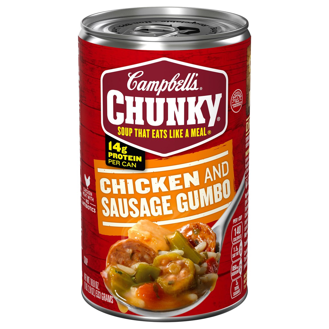 Campbell's Chunky Soup Grilled Chicken & Sausage Gumbo 18.8oz Can