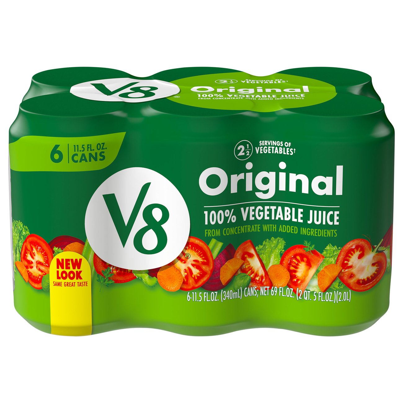 V8 Original 100% Vegetable Juice - 6pk/11.5 Fl Oz Cans