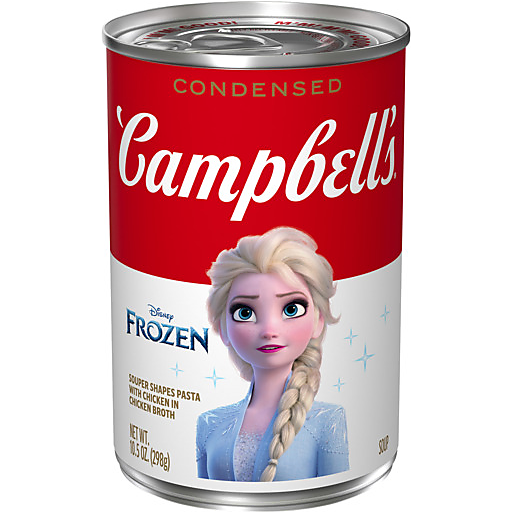 Campbell's Disney Frozen Souper Shapes Pasta With Chicken Condensed Soup