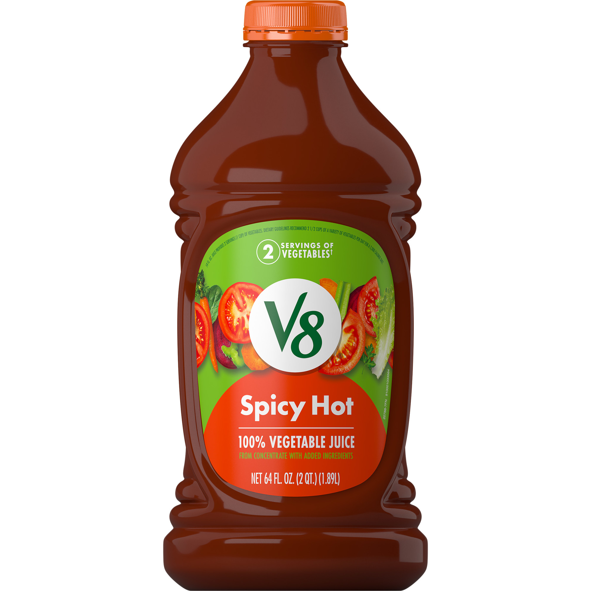 V8 Spicy Hot 100% Vegetable Juice - 64 Fl Oz Bottle