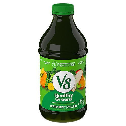 V8 Veggie Blend Healthy Greens Vegetable & Fruit Juice - 46 Fl Oz Bottle