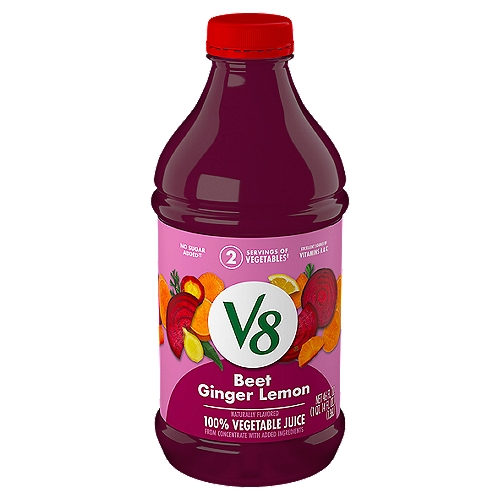 V8 Beet Ginger Lemon 100% Vegetable Juice, 46 Fl Oz Bottle