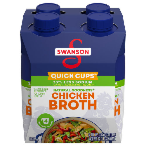 Swanson Natural Goodness 33% Less Sodium Chicken Broth 32.000 Fl Oz