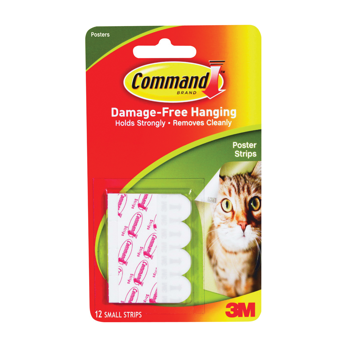 Command Small White Poster Hanging Strips (12 Strips)