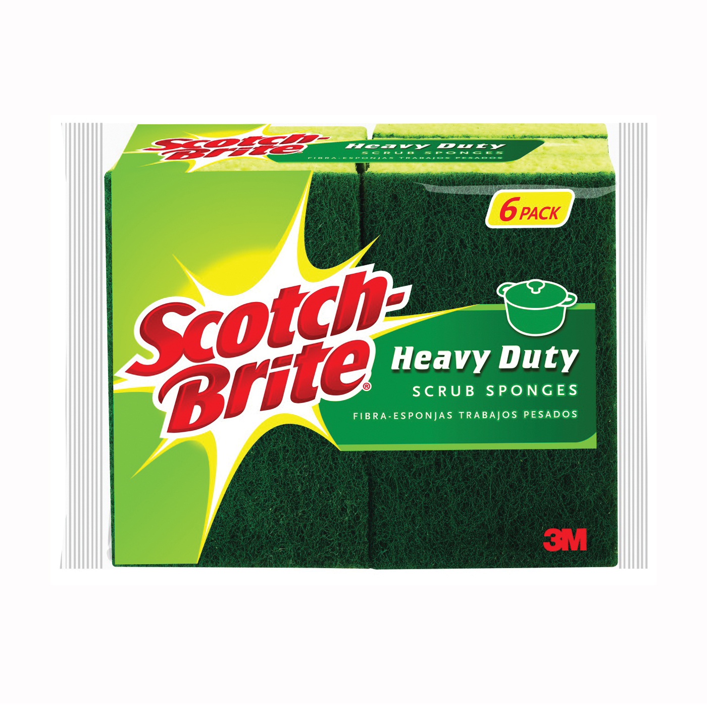 Scotch-Brite Scrub Sponges, Heavy Duty, 6 Pack