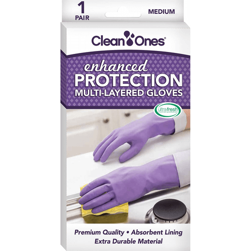 Clean Ones Enhanced Protection Multi-Layered Gloves Medium