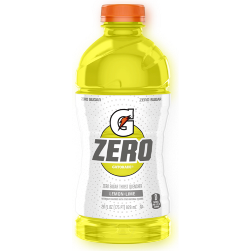 Gatorade Thirst Quencher, Zero Sugar, Lemon Lime 28 Fl Oz