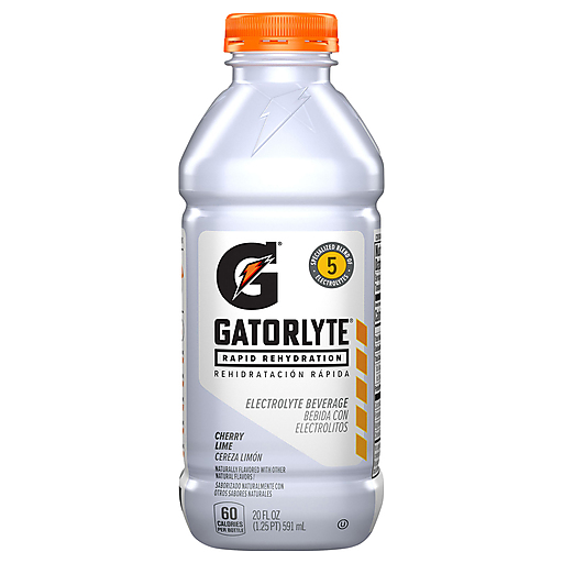 Gatorade Electrolyte Beverage, Rapid Rehydration, Cherry LIme 20 Fl Oz
