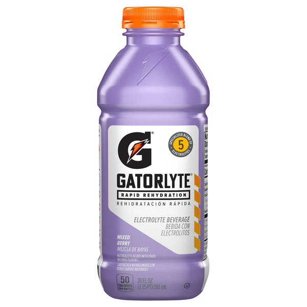 Gatorade Gatorlyte Electrolyte Beverage, Mixed Berry 20 Fl Oz