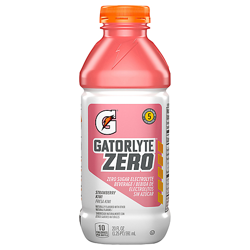 Gatorlyte Gatorade Electrolyte Beverage, Zero Sugar, Strawberry Kiwi 20 Fl Oz