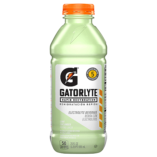 Gatorlyte Gatorade Electrolyte Beverage Lime Cucumber 20 Fl Oz