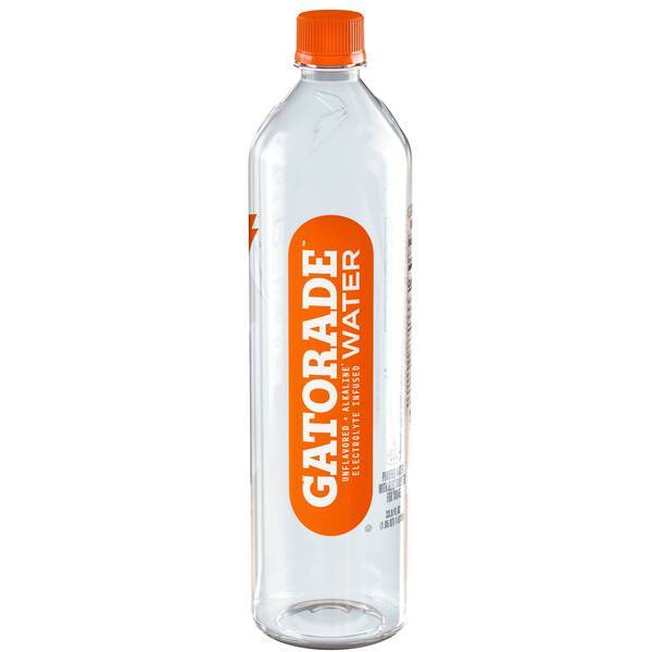 Gatorade Water, Unflavored, Alkaline 33.8 Fl Oz