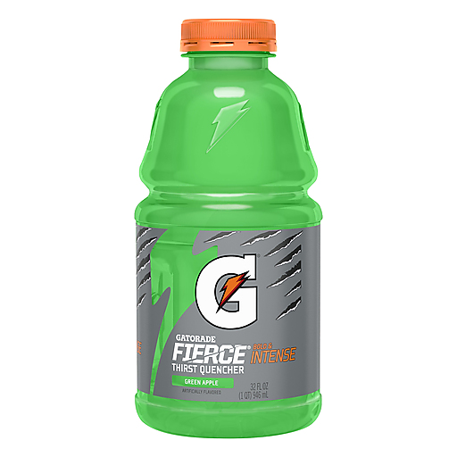 Gatorade Fierce Thirst Quencher Green Apple 32 Fl Oz