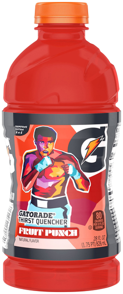 Gatorade Thirst Quencher Fruit Punch Natural Flavor 28 Fl Oz
