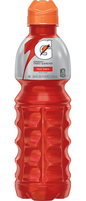 Gatorade Thirst Quencher Fruit Punch Natural Flavor 24 Fl Oz