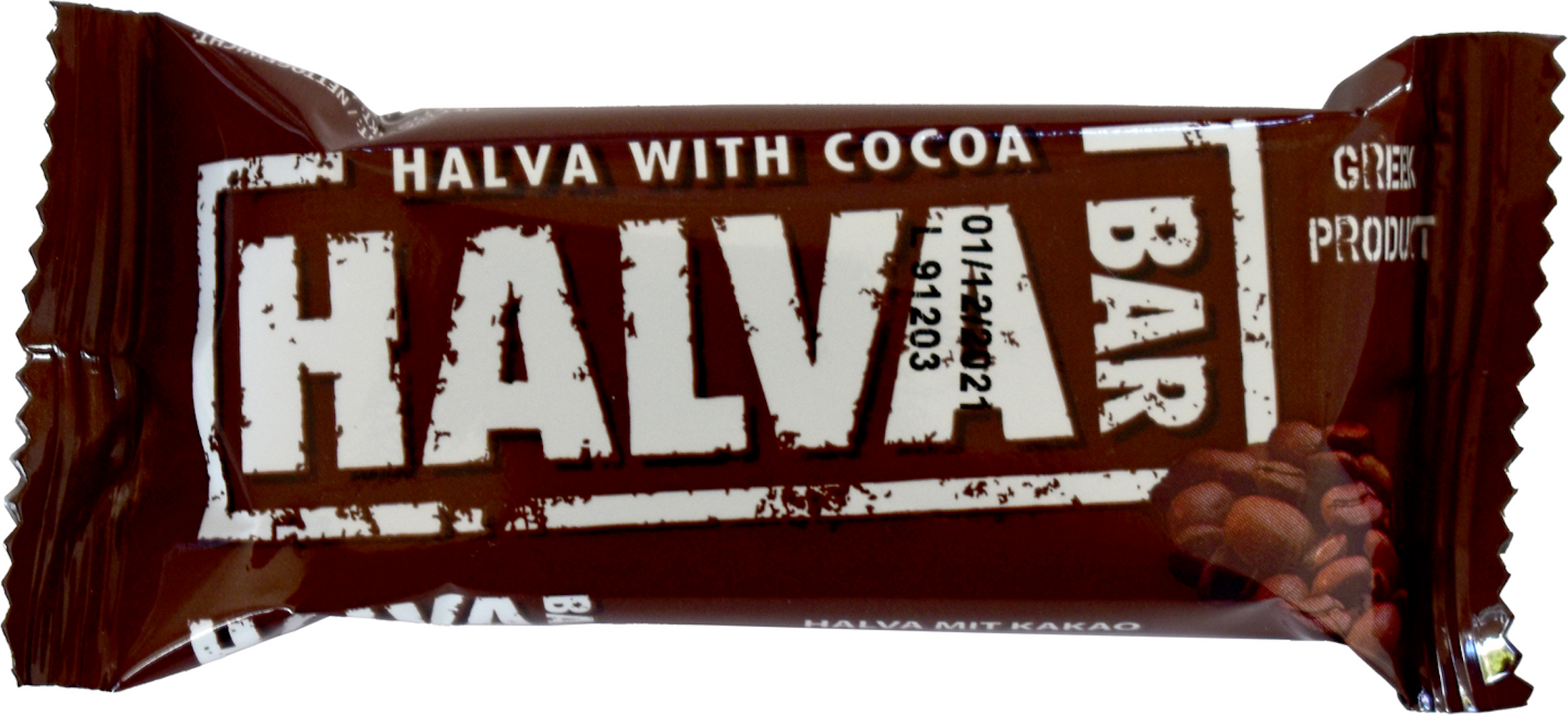 Haitoglou Cocoa Halva Snack Bar 40g