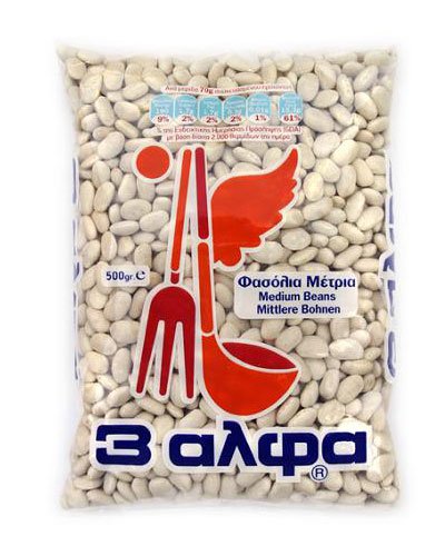 3alfa 3A Medium Beans / Φασόλια Μέτρια 500g