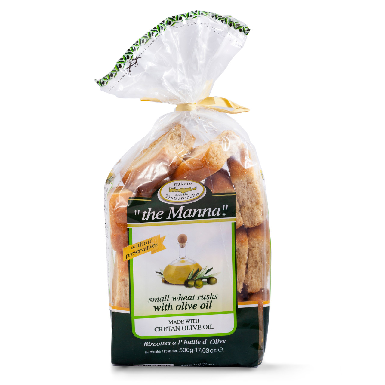 Tsatsaronakis Manna Kytherian - Olive Oil Rusks - 500gr