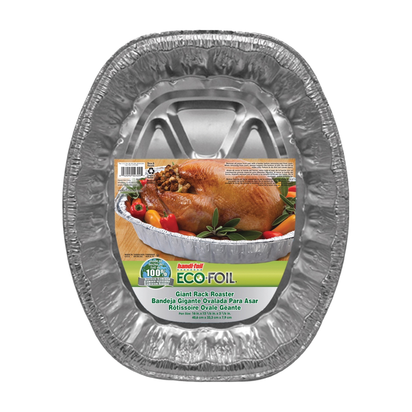 Handi-Foil Rack Roaster Pan, Giant