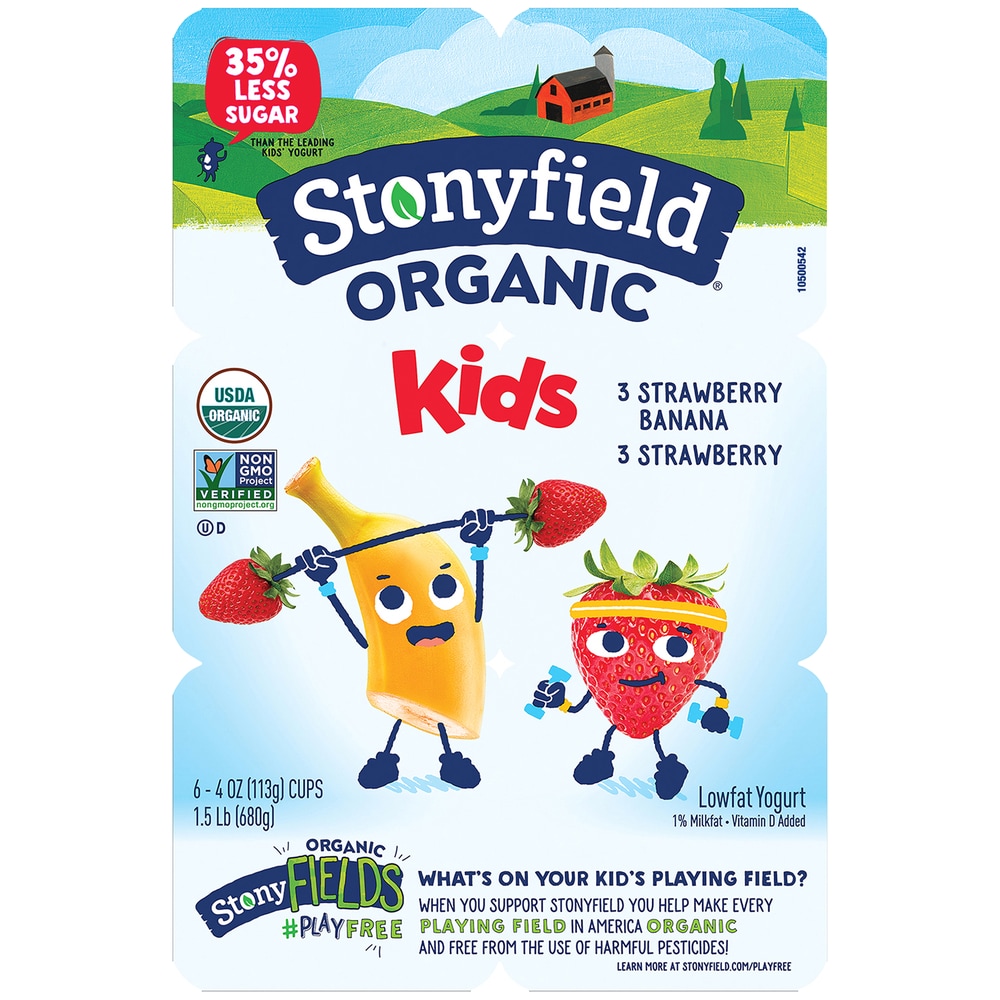 Stonyfield Organic Strawberry Banana Yogurt