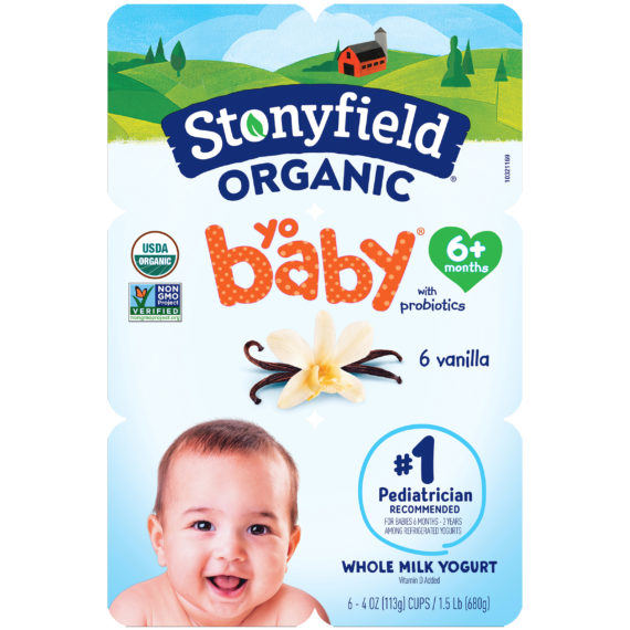 Stonyfield YoBaby Organic Vanilla Yogurt, 4 Oz