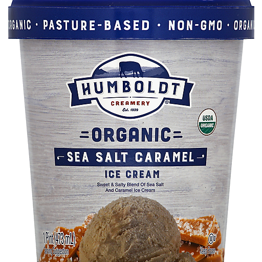 Humboldt Ice Cream, Organic, Sea Salt Caramel
