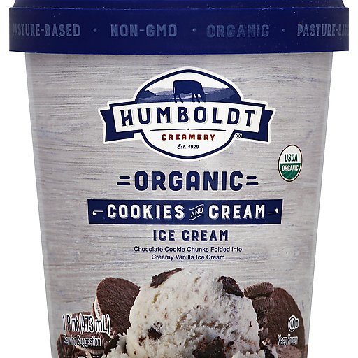 Humboldt Ice Cream, Organic, Cookies And Cream