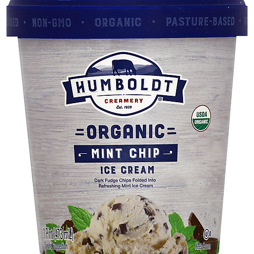 Humboldt Ice Cream, Organic, Mint Chip