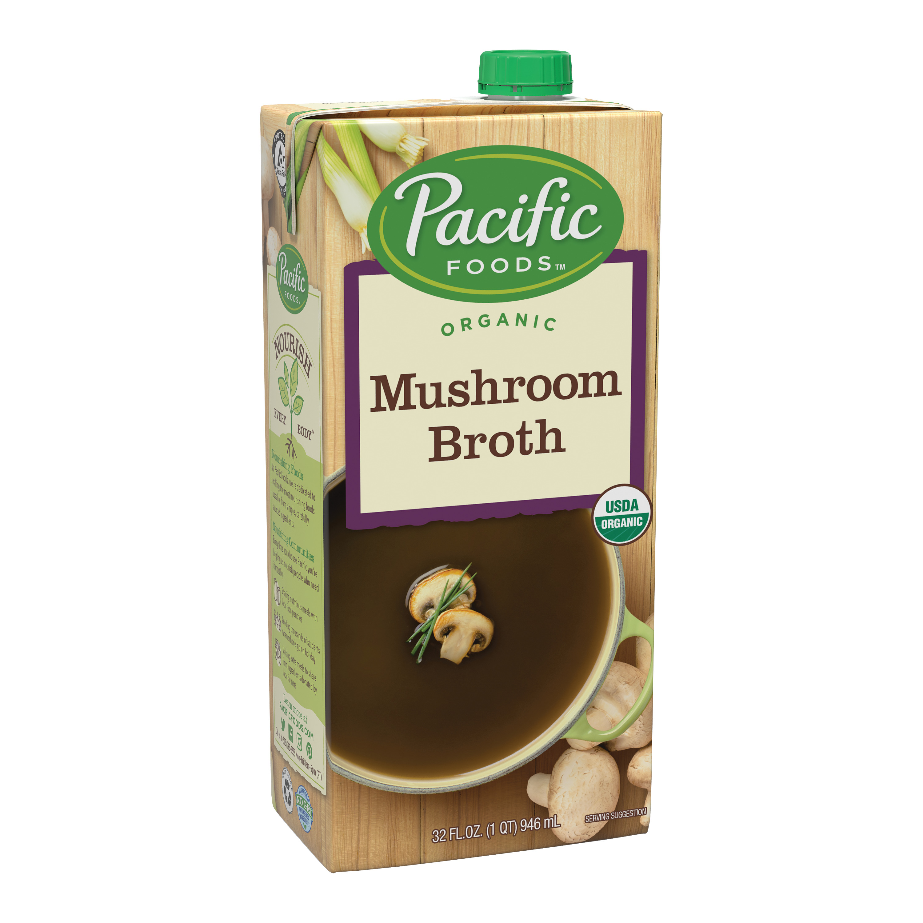 Pacific Foods Organic Mushroom Broth, 32 Fl Oz