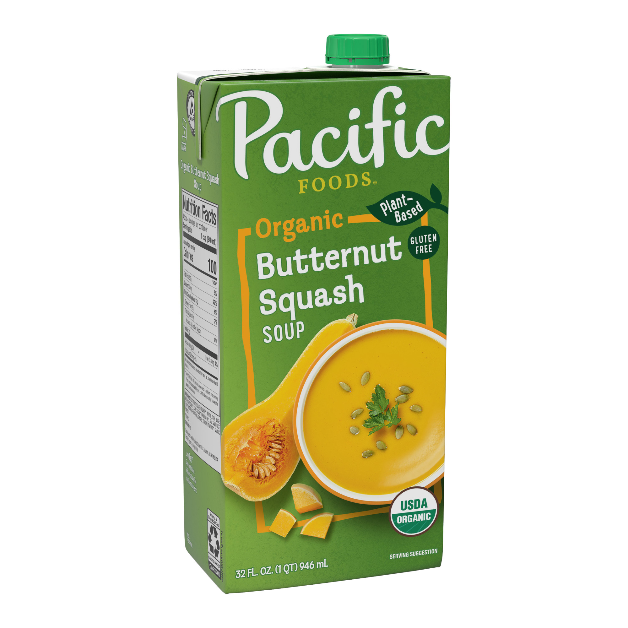 Pacific Foods Organic Creamy Butternut Squash Soup 32.000 Fl Oz