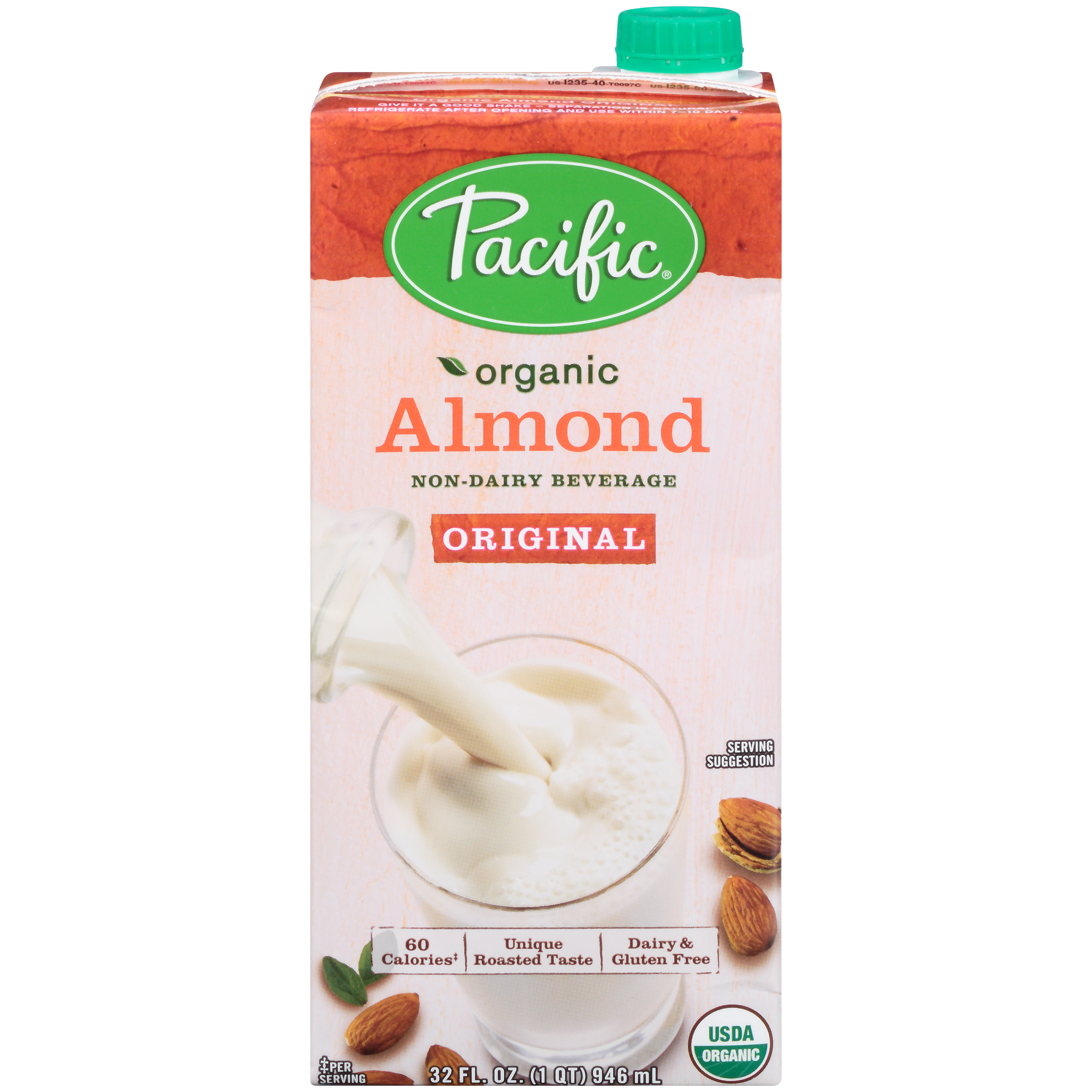 Pacific Foods Natural - Almond Beverage Original - Low Fat - 32 Fl Oz