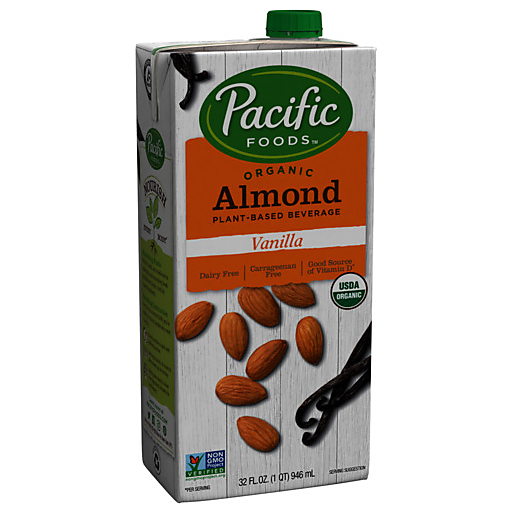 Pacific Foods Organic Almond Vanilla Beverage 32.000 Fl Oz