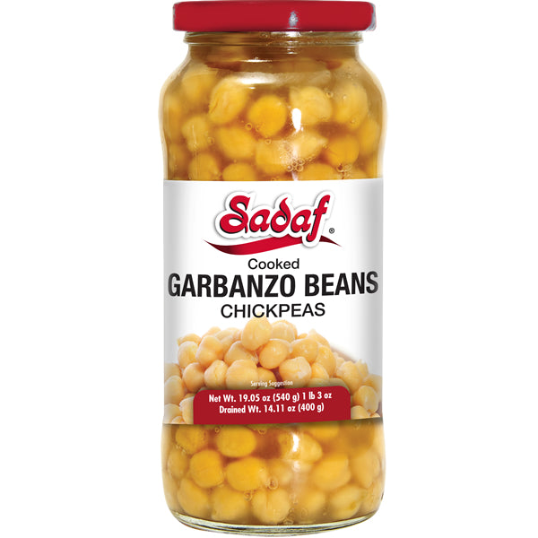 Cooked Garbanzo Beans In Jar (Chickpeas) 19.05 Oz