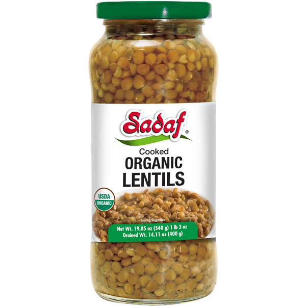 Cooked Organic Lentils In Jar 19.05 Oz